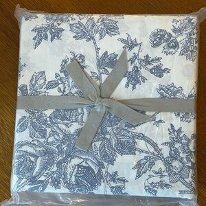 Urban Outfitters Blue Toile Duvet Cover Set